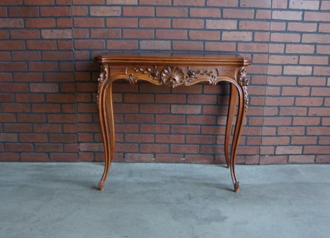 Antique French Game Table ~ Louis XV Table ~ French Provincial Console Table Cover