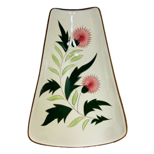 STANGL Pottery Thistle Platter Dish Tray Curved Lg 11 1/4" NJ **READ** - Picture 1 of 11