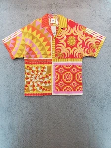 Adidas x Farm Rio Shirt Damen Gr. S/M Solar Kaleidoscope Button Down Neu mit Etikett - Bild 1 von 17