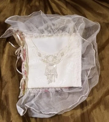 Diario de boda hecho a mano con telas vintage y joyas recuerdos páginas de bolsillo  Foto 1 de 4