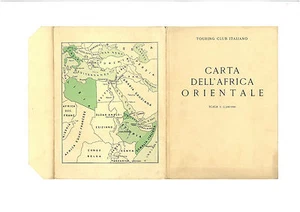 CARTA DELL'AFRICA ORIENTALE TOURING CLUB ITALIANO 1935 SCALA 1:3 500 000 - Picture 1 of 2