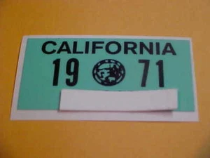 1971 california license plate registration sticker - Picture 1 of 1