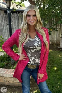 Bling' Blazer - Rosa Pailletten - Bild 1 von 2