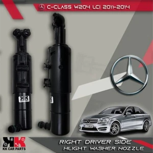 MERCEDES C-CLASS W204 LCI 2011-2014 HEADLIGHT WASHER NOZZLE RIGHT DRIVER SIDE - Picture 1 of 10