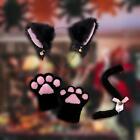 Cat Ear Tail and Paw Set Animals Ears and Long Tail Cosplay Lolita Headdress for