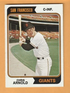 Chris Arnold San Francisco Giants 1974 Topps #432 Arcadia California 10L - Picture 1 of 2