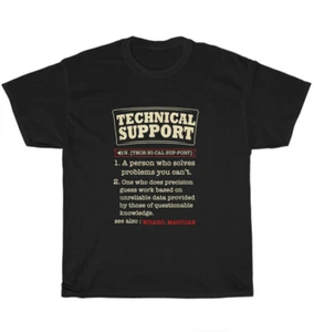 Tech Support Definition Computer Nerd Geek Programmer T-Shirt Unisex Funny Gift - Picture 1 of 4