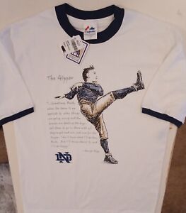 Vintage Majestic Notre Dame Fighting Irish Large Shirt - Do It For The Gipper
