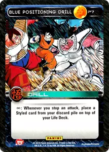 Dragon Ball Z DBZ TCG Panini Promo P7 Blue Positioning Drill Foil (Movie) - Picture 1 of 1