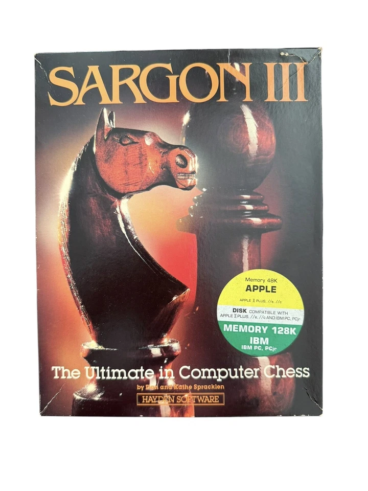 Vintage Sargon III Computer Chess Classic 1983 IBM PC Video Game - Image 1 of 4