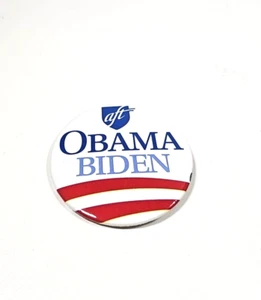 American Federation Of Teachers Obama Biden Pin 2008 Wahl Pin Back Button - Bild 1 von 2