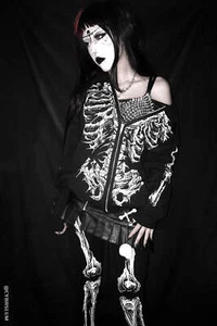 Sudadera con capucha Dead Inside Skeleton - Imagen 1 de 19