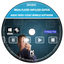 Media Player Audio Video Codec Bundle - Unfolded Edition Software PC DVD