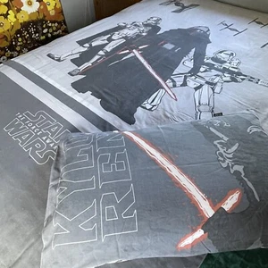 Star Wars Single Bed Duvet Cover & Pillowcase Set ‘The Force Awakens’ Kylo Ren - Picture 1 of 18