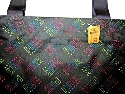 Victoria Secret 粉色彩虹 🌴 黑色星期五手提周末露营旅行包 — 第 1/4 张图片