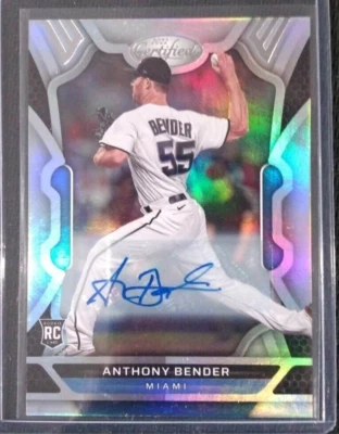 2022 Panini Chronicles Anthony Bender Certified Holo Auto Rookie RC MARLINS #48 - Image 1 of 4