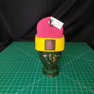 Vans Off The Wall Neón Rosa Y Amarillo Van Elegante Invierno Nieve Cálido Gorro  Foto 1 de 4