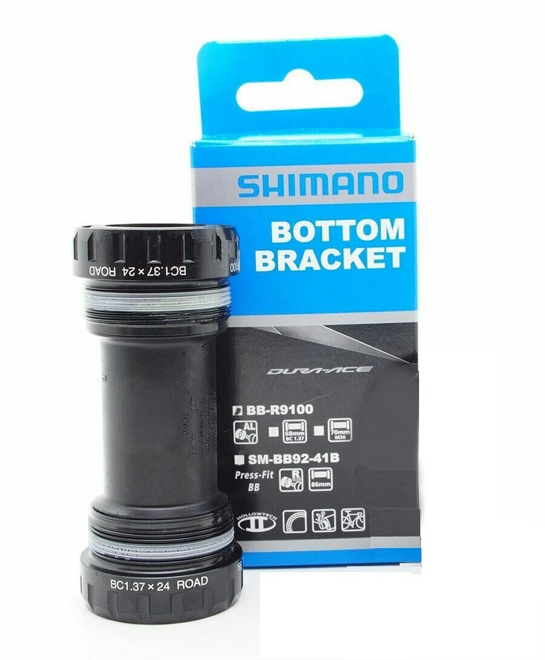 Shimano DuraAce BB-R9100 HOLLOWTECH II BSA Bottom Bracket, English 68mm, NIB - Image 1 of 1