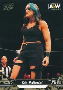 #5 KRIS STATLANDER 2023 Upper Deck AEW Wrestling GOLD - Picture 1 of 2