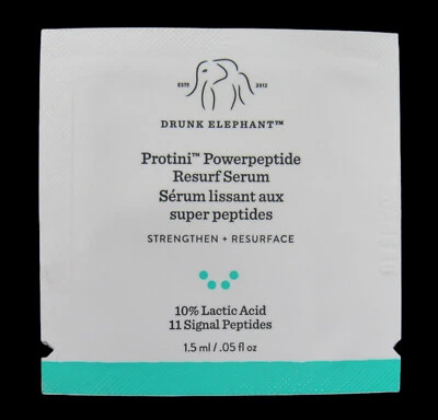 NEW CASE OF 1,000 Packets 1.5ml Drunk Elephant Protini Powerpeptide Resurf Serum - Image 1 of 4