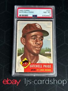 1953 Topps Satchell Paige #220 PSA 8 St. Louis Browns High Grade