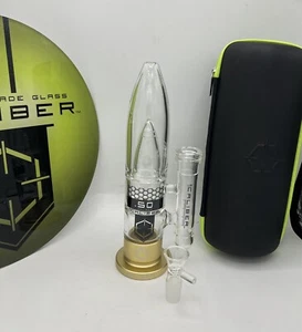 Tubo acqua vetro calibro 10" .50 nuovo gancio turbina Perc made in American spesso - Foto 1 di 11