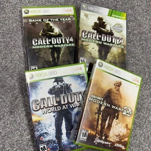 Xbox 360 Game Lot Call of Duty 4 World At War Modern Warfare 2 (4) Group - Picture 1 of 8