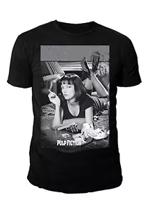 Quentin Tarantino - Pulp Fiction Hombre Camiseta - Mia (Negra) (S-XL) - Imagen 1 de 1