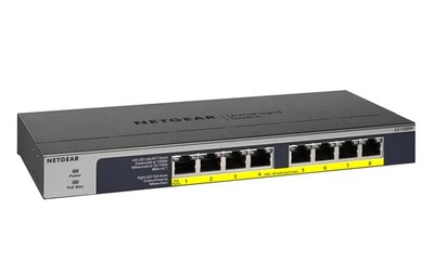 NETGEAR 8-Port Gigabit Ethernet PoE Network Switch (GS108PP) - Hub with 8 x PoE+ - Image 1 of 4