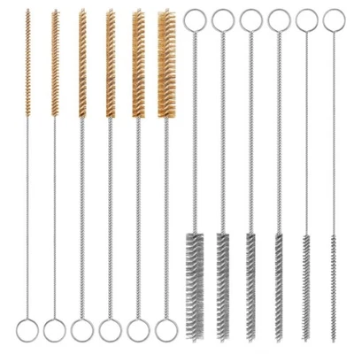 12-Pieces Brass Wire Brush Stainless Steel Wire Brush Set 12 Inch Long7250 - Image 1 of 4