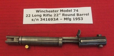 Perno de nalga completo Winchester modelo 74 de un rifle largo 22 c1953 Foto 1 de 4