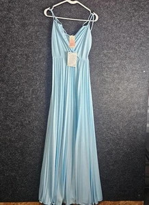 VTG NWT Dance Allure Light Blue Union Made Party Gown Prom Dress Size 8 - Picture 1 of 12