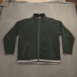 Woolrich Mens Juniper Convertible Jacket L Green Nylon Fleece 2-in-1 Rain Fly - Picture 1 of 11