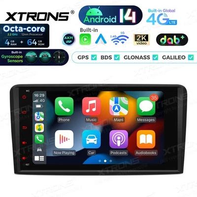 8” Autoradio Android 14 4G+64GB DAB+ GPS Navi Gyroscope Für Audi A3 8P S3 RS3 - Bild 1 von 4