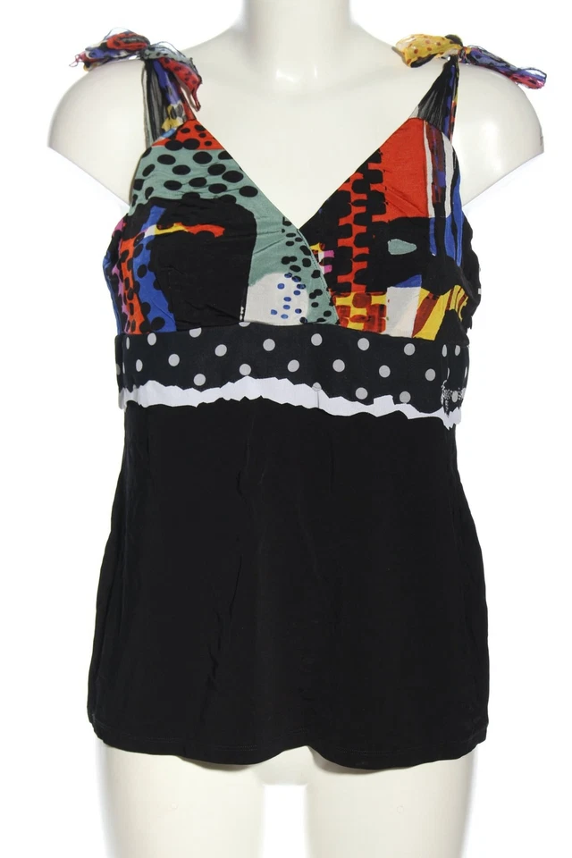 FUEGO WOMAN Chemisier Dames Top T EU 42 noir-rouge-blanc style décontracté - Photo 1/4