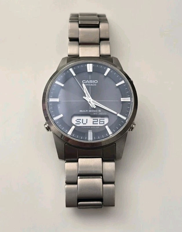 Casio Wave Ceptor LCW-M170TD Dark Grey Titanium – Seconds Hand STOPPED - Image 1 of 4