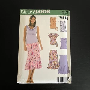 New Look Sewing Pattern 6470 Size 8-18 Shirt Top Blouse Skirt 2005 - Picture 1 of 3