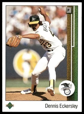 1989 Upper Deck #664 Dennis Eckersley "ALCS MVP" Oakland Athletics - Image 1 of 2