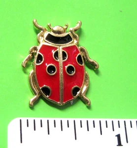 LADY BUG - hat pin , lapel pin  , tie tac , hatpin GIFT BOXED - Picture 1 of 6