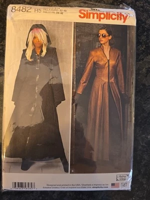 SIMPLICITY PATTERN 8482 TRENCH COAT MATRIX COSTUME MISS SIZES 6 8 10 12 14  NEW - Image 1 of 2