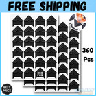 360 Pcs Photo Corners Self Adhesive, Scrapbooking Photo Mounting Corners, Black