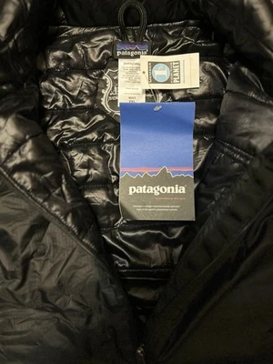Chaleco Patagonia Vintage Puffball Mars Das Cremallera Completa Micro Puff XXL Negro Años 90 Nuevo con Etiquetas Foto 1 de 4