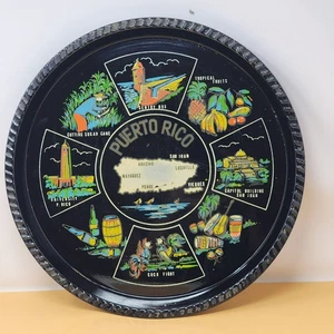 Puerto Rico Souvenir Decorative Serving Tray - Made In Japan Vintage Collectible - Picture 1 of 8