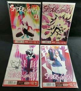 Spider-Gwen 1-4 Run Marvel Comics Spider Vers signiert Renzi 1 2 3 fast neuwertig siehe Bilder 1R - Bild 1 von 5