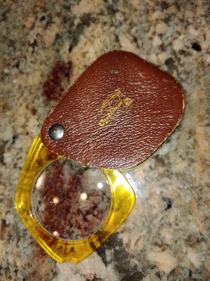 Máquina de Escribir Optima Plegable Vintage Lupa Compacta Retro Cuero Foto 1 de 4