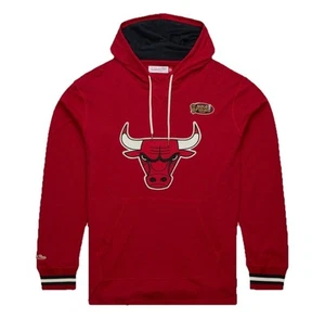 Chicago Bulls Legendary Slub Vintage Logo Pullover Hoodie Mitchell & Ness Large - Picture 1 of 4