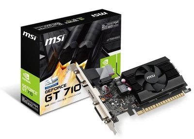 MSI GT 710 2GD3 LP 2GB DDR3 Low Profile VGA Graphics Card - Image 1 of 4