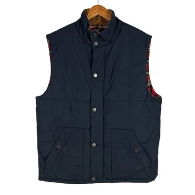 BROOKS BROTHERS VTG Puffer Vest Plaid Lining Corduroy Collared Zip Men's Sz XL - Image 1 of 4