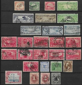 Used USA Lot/28 of Stamps! Airmails, Parcel Post, Postage Due & More! SCV $300! - Picture 1 of 1
