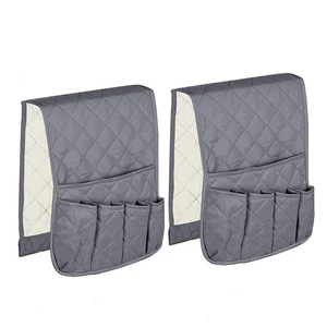 Paquete de 2 organizadores antideslizantes para sofá silla reposabrazos 5 bolsillos sillón carrito,... - Imagen 1 de 6
